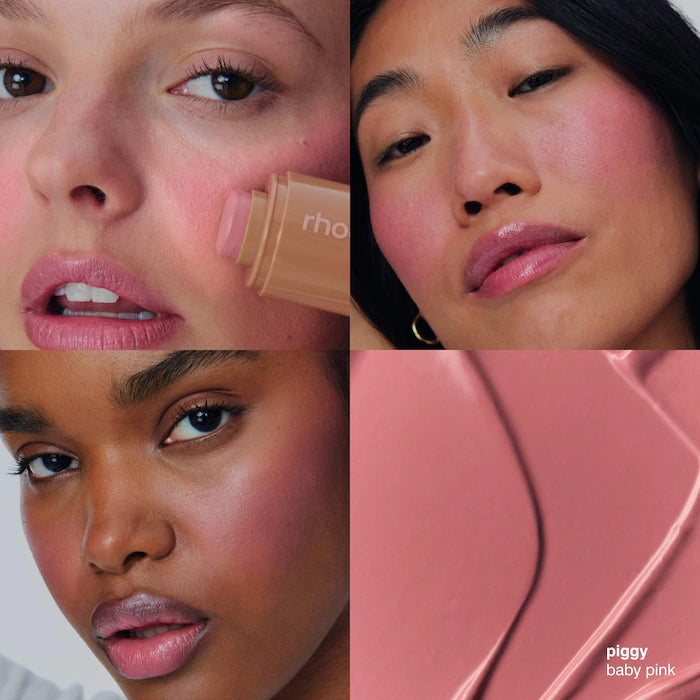 rhode 
Pocket Blush Buildable Hydrating Cream Blush Color: Piggy - baby pink