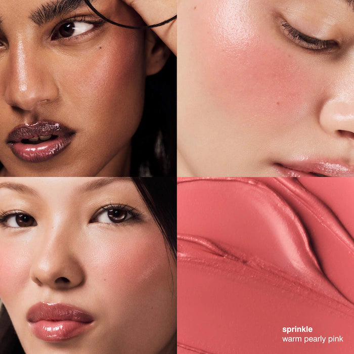 rhode 
Pocket Blush Buildable Hydrating Cream blush Color: Sprinkle - warm pearly pink