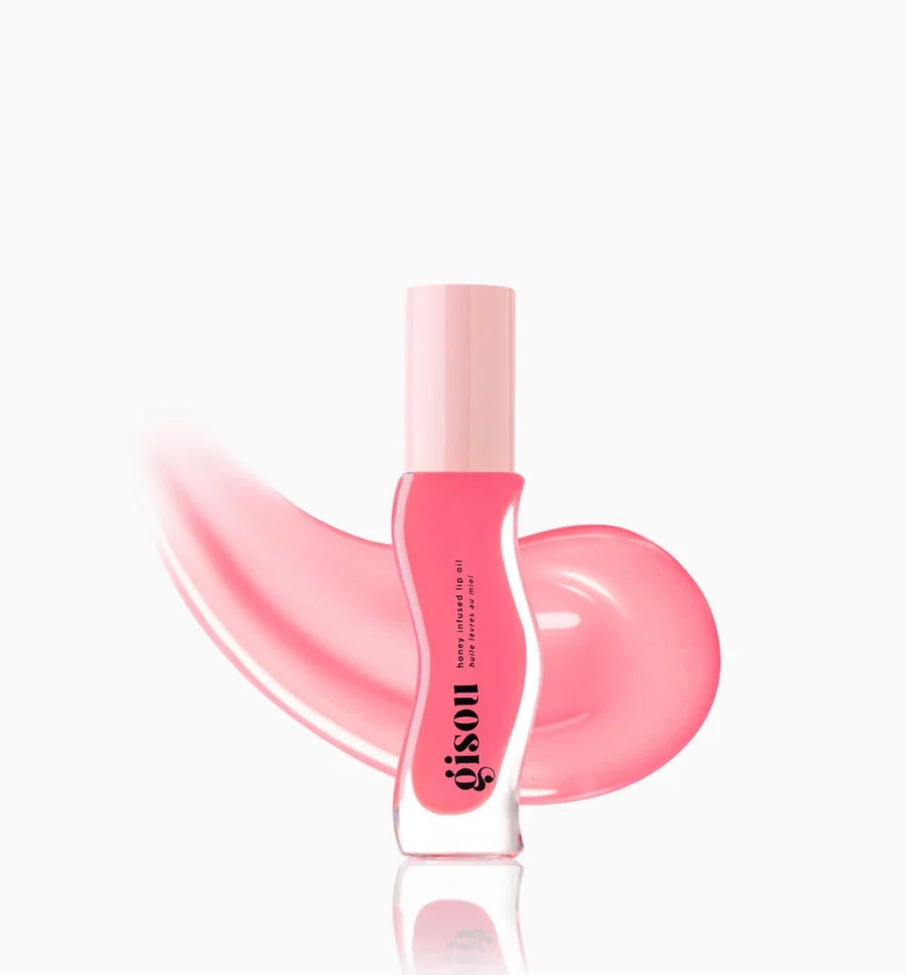 GISOU- A sheer pink lip oil with cool undertones and a sweet raspberry scent.