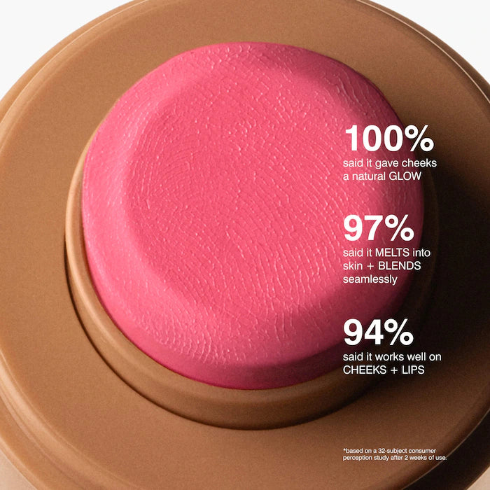rhode 
Pocket Blush Buildable Hydrating Cream Blush Color: Juice Box - hot pink