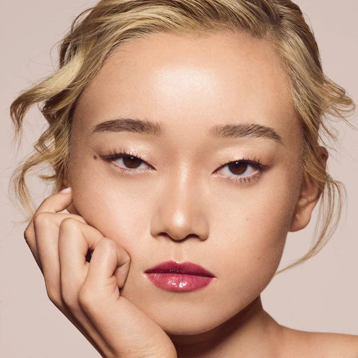Fenty Beauty by Rihanna 
Gloss Bomb Universal Lip Gloss Luminizer Color: Riri - shimmering rose mauve nude