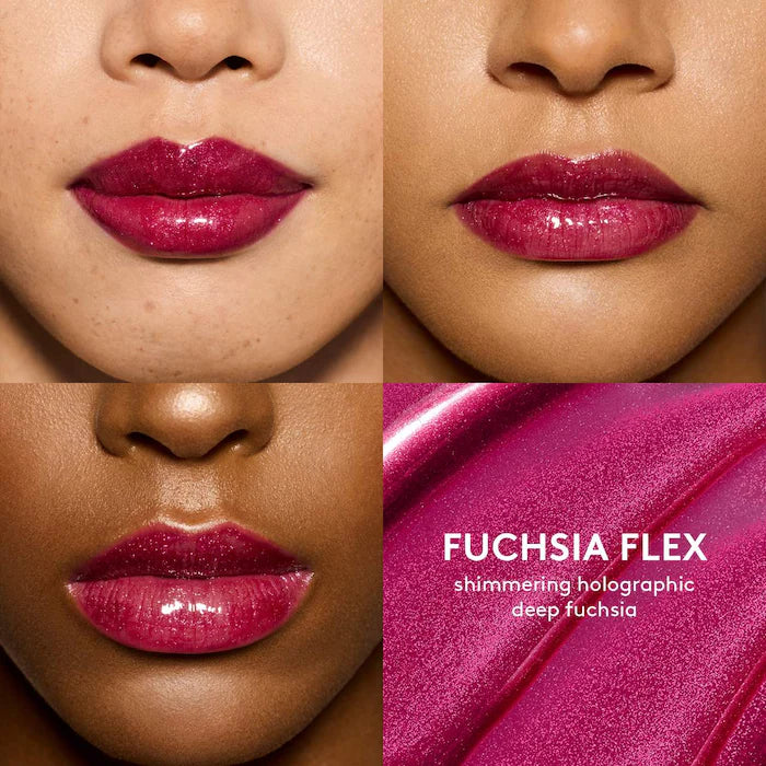 Fenty Beauty by Rihanna 
Gloss Bomb Universal Lip Gloss Luminizer Color: Fuchsia Flex - shimmering holographic deep fuchsia