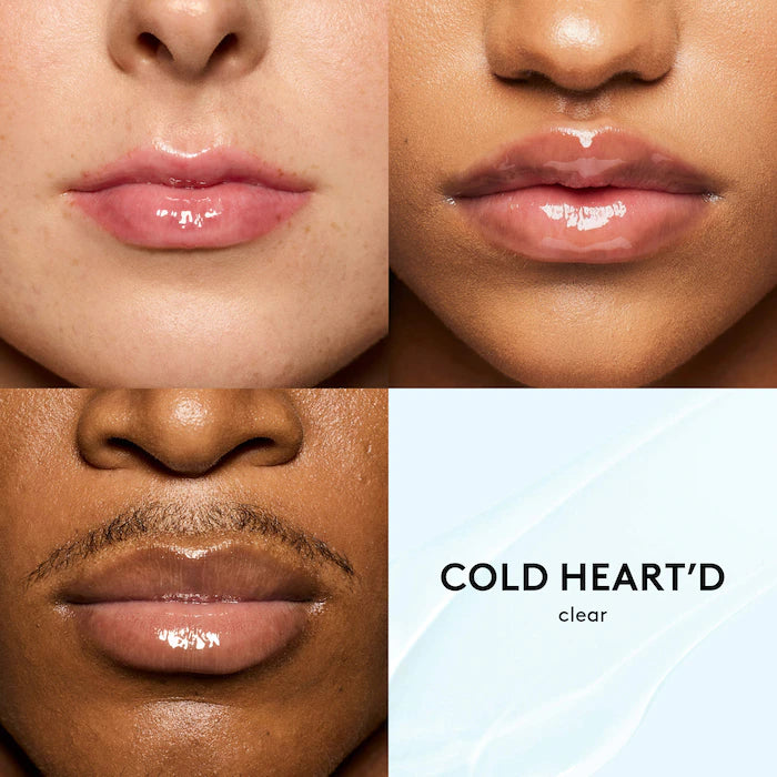 Fenty Beauty by Rihanna 
Gloss Bomb Ice Cooling Lip Gloss Color: Cold Heart'd - clear